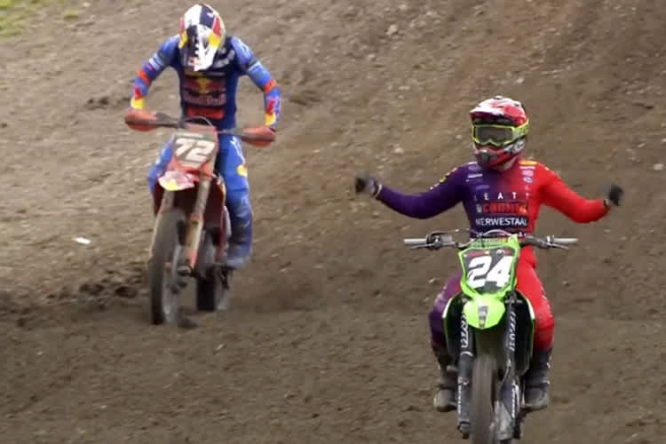 Kevin Horgmo gewann das MX2 Qualifikationsrennen in Uddevalla