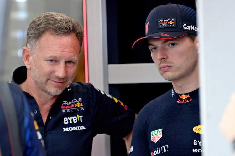 Christian Horner und Max Verstappen
