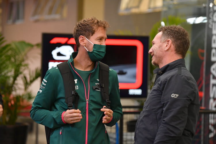 Sebastian Vettel und Christian Horner
