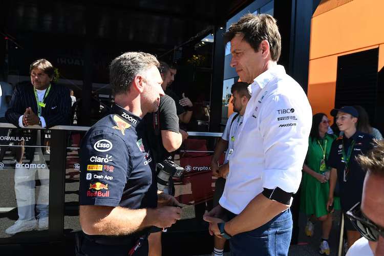 Toto Wolff und Christian Horner vor dem WM-Finale 2021 in Abu Dhabi