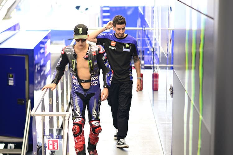 Fabio Quartararo humpelte zu seiner M1