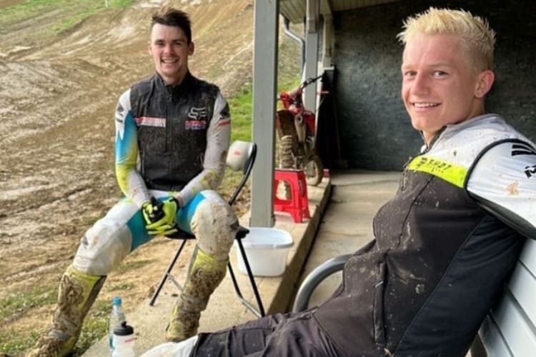 Tim Gajser (li.) und Mikkel Haarup (re.)