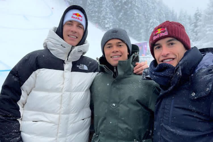 Mountainbike-Akrobat Fabio Wibmer, Nyck de Vries und Marc Márquez in Kitz