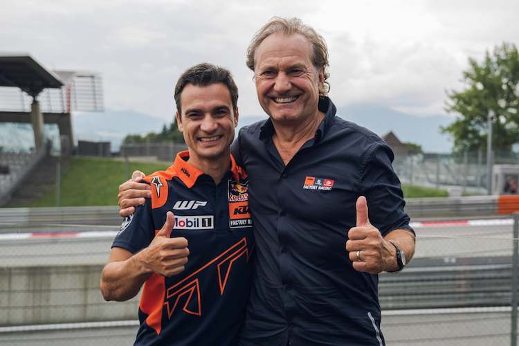 Dani Pedrosa und Hubert Trunkenpolz