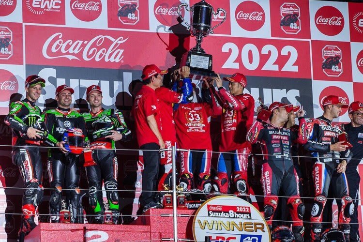 Honda jubelte, die Kawasaki-Piloten freute sich auch über Platz 2