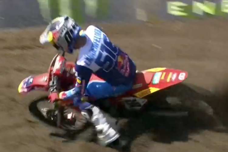 Simon Längenfelder gewann den ersten MX2-Lauf in Arnheim