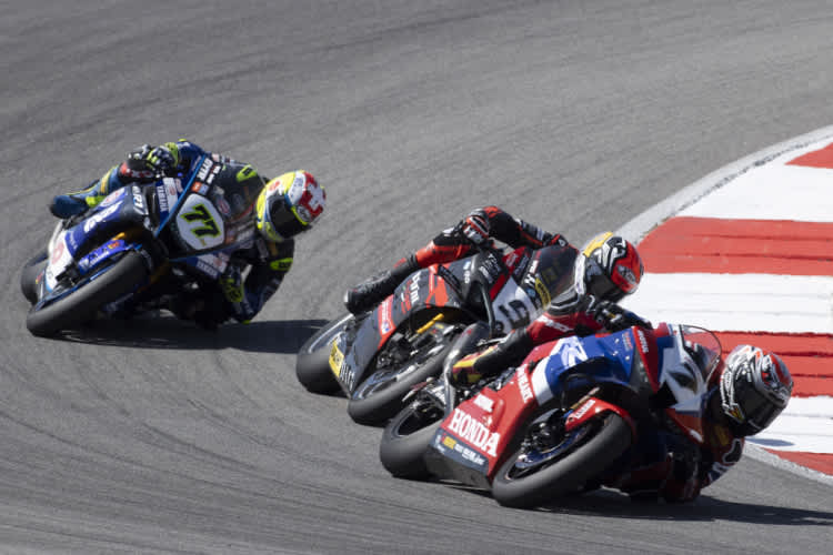 Iker Lecuona vor Danilo Petrucci und Domi Aegerter