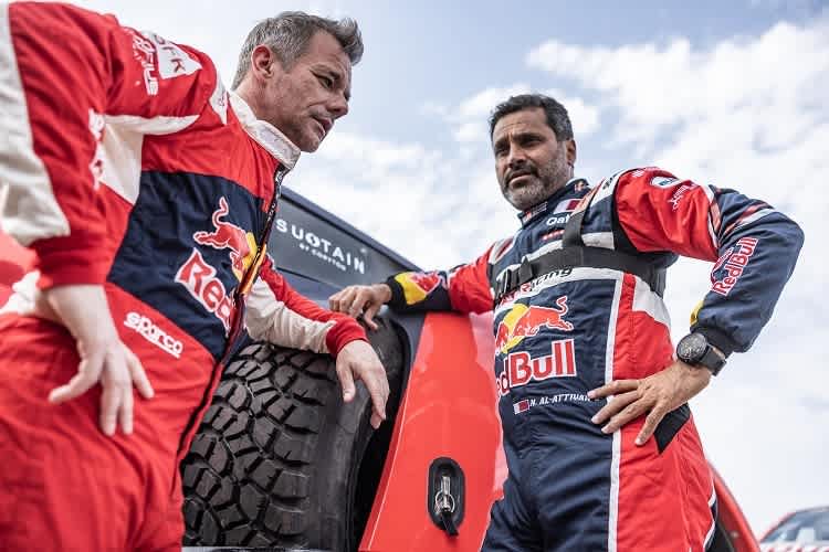 Sébastien Loeb (li.) und Nasser Al-Attiyah
