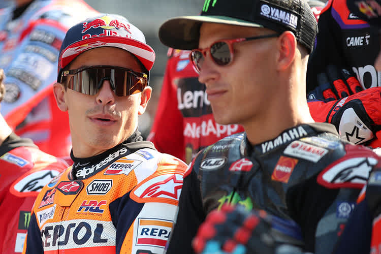 Die Ex-Weltmeister Marc Márquez und Fabio Quartararo haben keine schlechte Gesprächsbasis