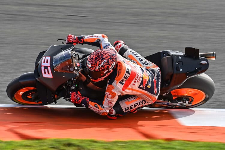 Marc Márquez am Dienstag in Valencia 