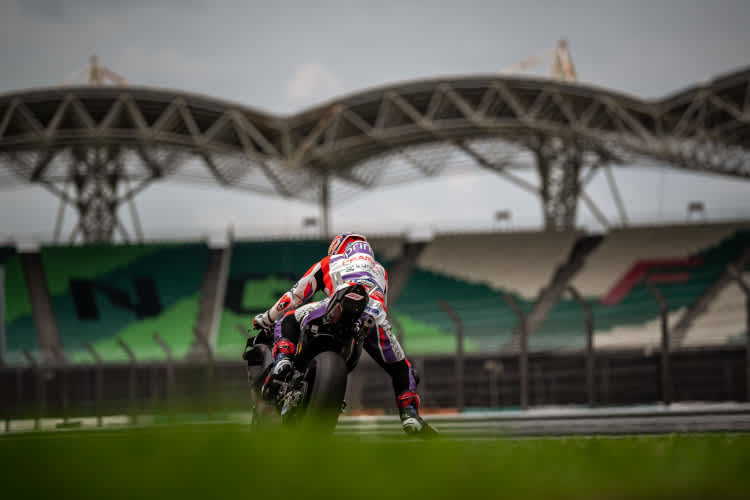 An einem teilweise verregneten Samstag Schnellster: Jorge Martin