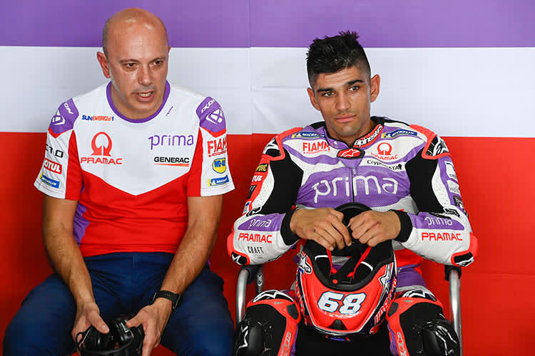 Jorge Martin mit Crew-Chief Daniele Romagnoli