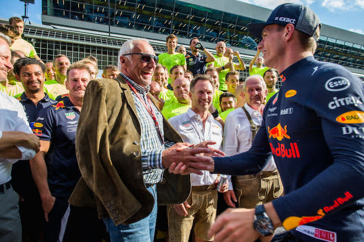 Didi Mateschitz mit Max Verstappen