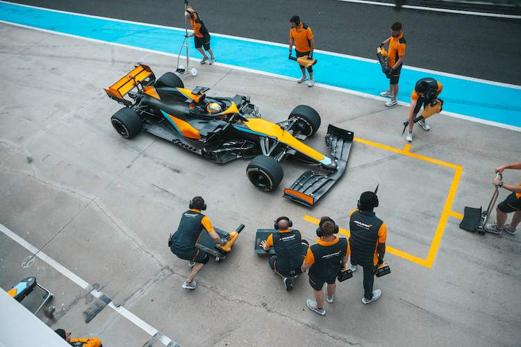 Das McLaren-Team absolviert in dieser Woche einen Test in Budapest mit dem MCL35M