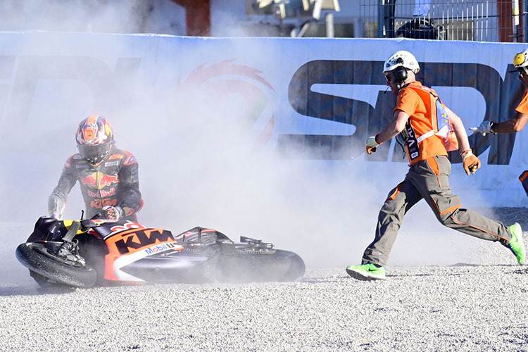 Jack Miller: Der zweite Crash in Turn 4 fiel deutlich harmloser aus