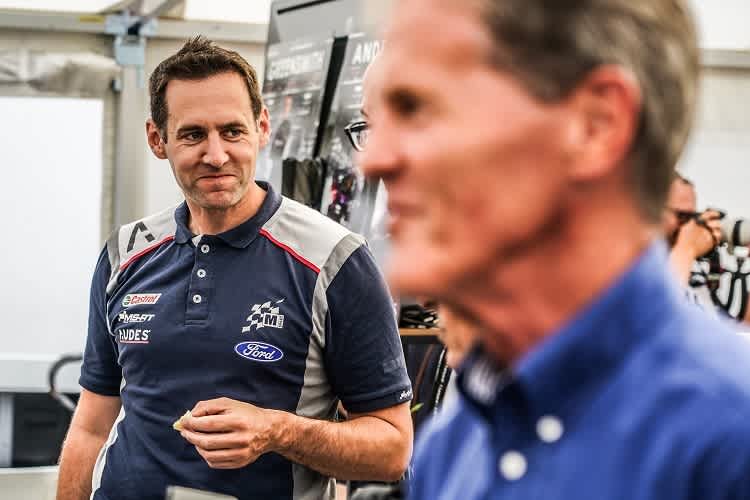 Richard Millener neben Teameigner Malcolm Wilson