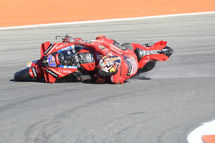 Jack Miller rutschte im Q2 im zweiten Run bereits in Kurve 2 aus