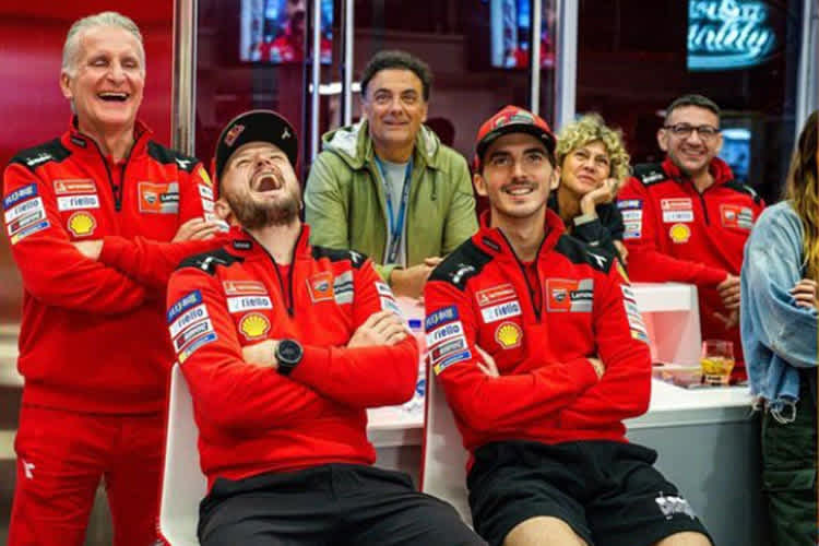 Ciabatti, Bagnaia und Miller am Freitagabend