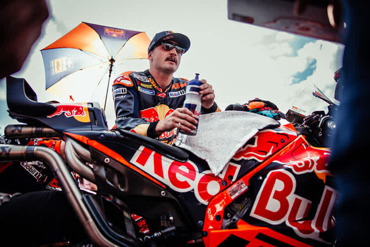 Jack Miller mit dem Karbon-Chassis von KTM in Japan
