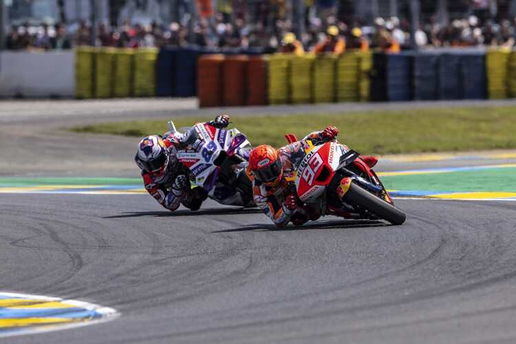 Marc Márquez hielt sich hier noch vor Jorge Martin