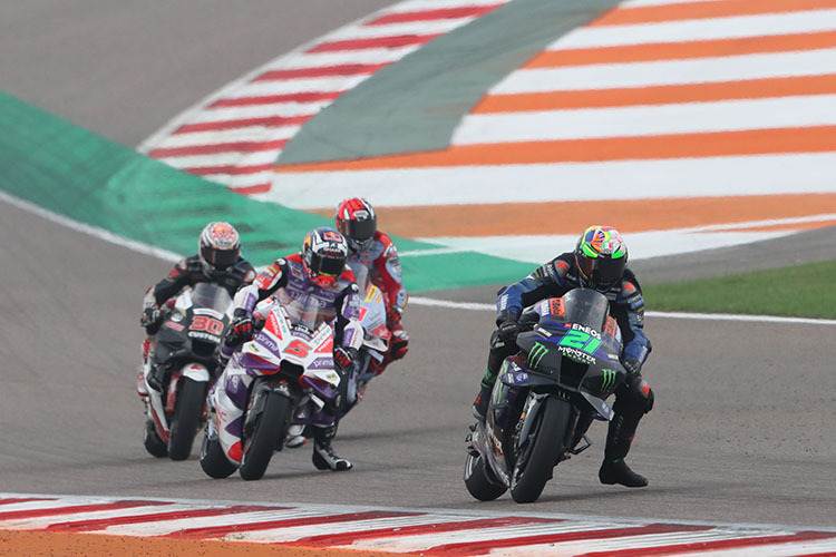 Heftige Fights: Morbidelli (21) vor Zarco, Di Giannantonio und Nakagami