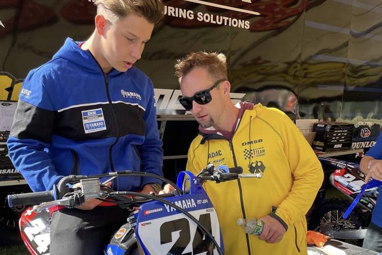Kevin Brumann mit seinem Mentor Max Nagl