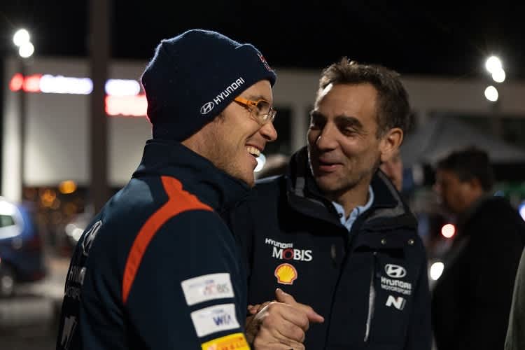   Thierry Neuville und Cyril Abiteboul