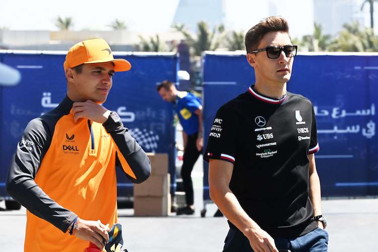 Lando Norris und George Russell