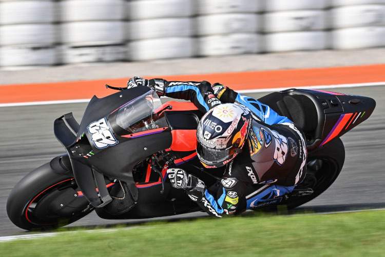 Miguel Oliveira wird erst am 10. Februar wieder auf der Aprilia RS-GP Gas geben