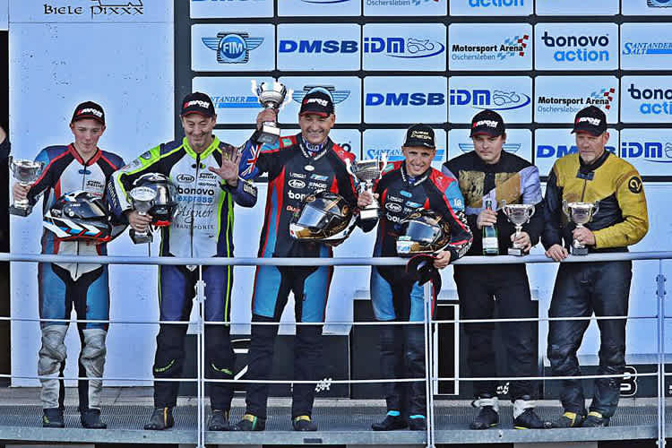 Das Podium nach dem Sprintrennen