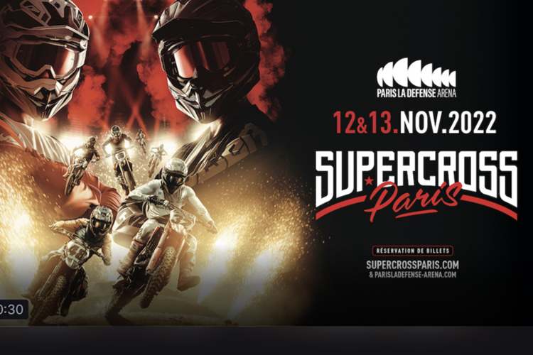 Das Supercross in Paris wird von MXGP-TV.com live übertragen