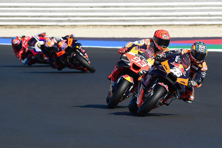 San-Marino-GP 2023: Dani Pedrosa (26) vor Márquez (83), Miller und Bradl