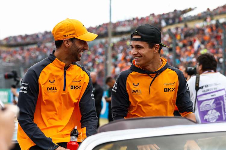 Daniel Ricciardo und Lando Norris