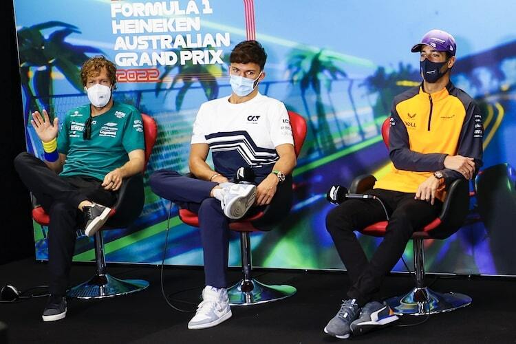 Sebastian Vettel, Pierre Gasly und Daniel Ricciardo