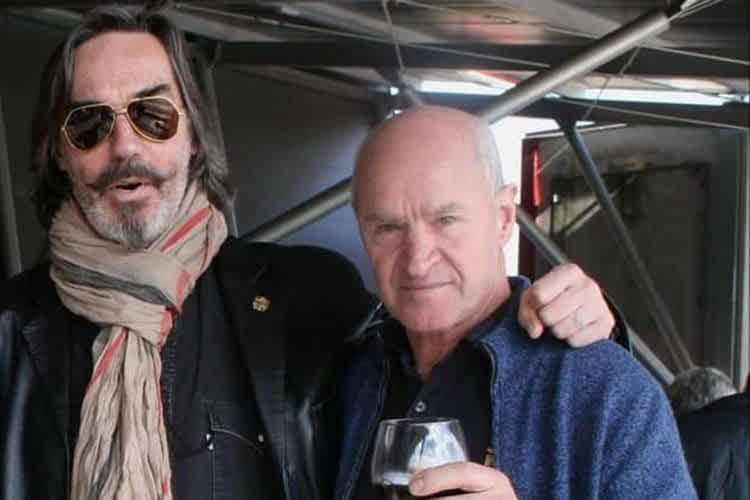 Leandro Becheroni (rechts) neben seinem Kumpel und Ex-Rivalen Gianni Rolando