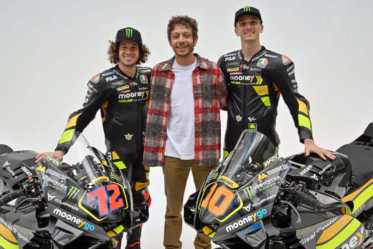 Marco Bezzecchi, Valentino Rossi und Luca Marini
