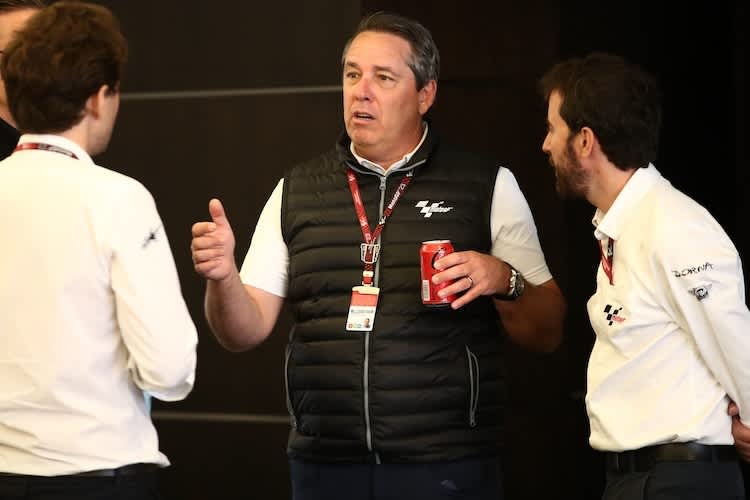 Dorna-CEO Carmelo Ezpeleta mit dem neuen CCO Dan Rossomondo