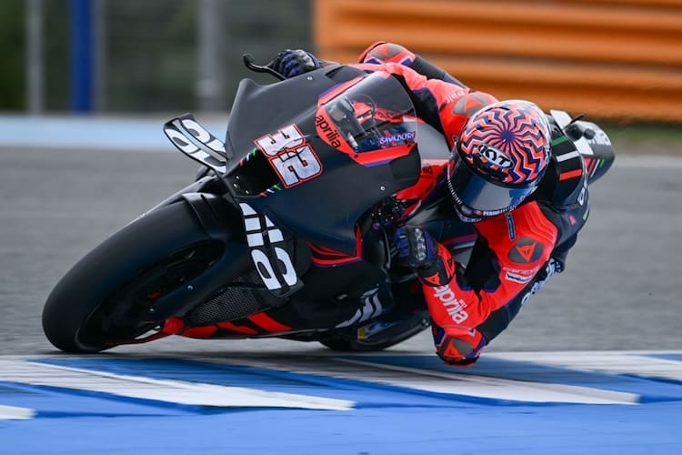 Lorenzo Savadori ist in Jerez für Aprilia im Testeinsatz