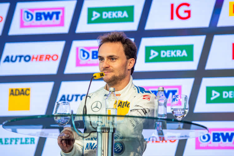 Lucas Auer bei der Pressekonferenz auf dem Red Bull Ring