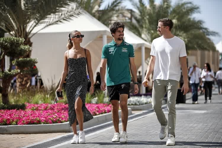 Lance Stroll vor Sebastian Vettel