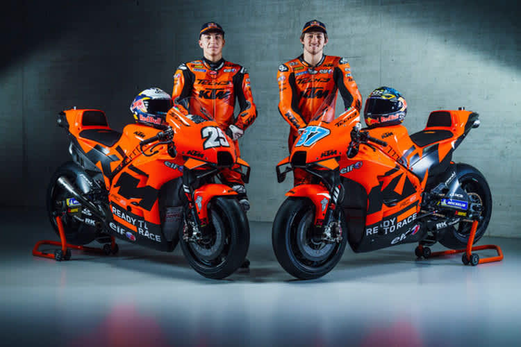 Das KTM-Tech3-Duo mit Raúl Fernández und Remy Gardner (rechts)