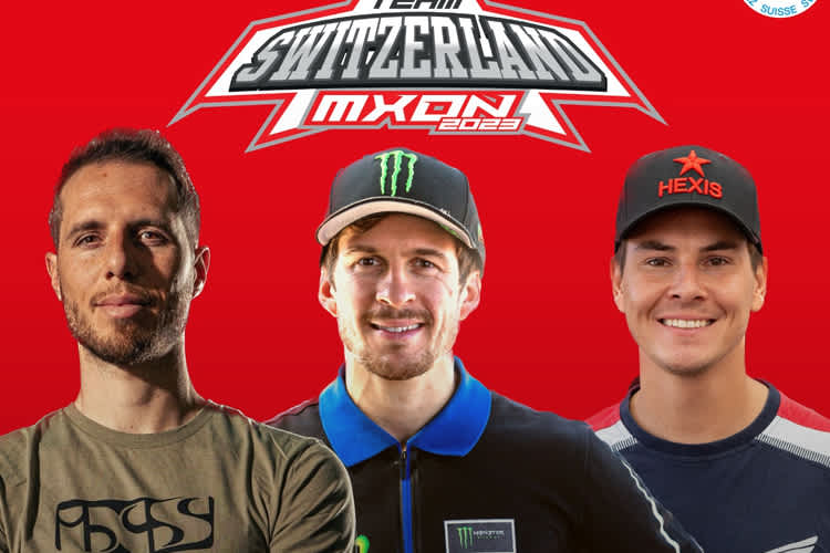 Team Schweiz für das Motocross der Nationen 2023