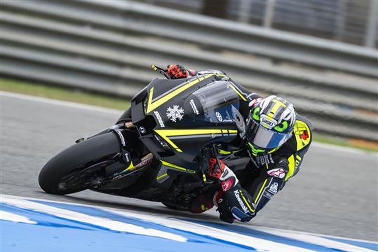 Axel Bassani beim Kawasaki-Debüt in Jerez