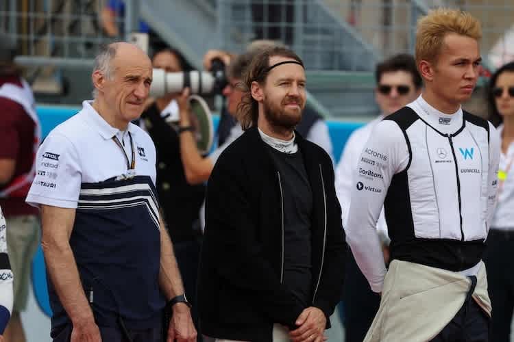Franz Tost mit Sebastian Vettel