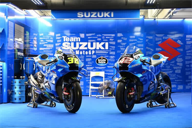 Die GSX-RR von Joan Mir und Alex Rins in Valencia