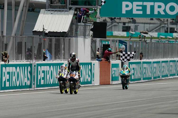 Zieldurchfahrt: Collin Veijer siegte vor Sasaki und Masiá