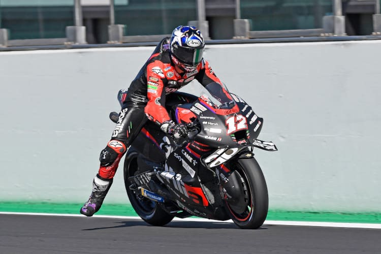 Maverick Viñales beim Misano-Test