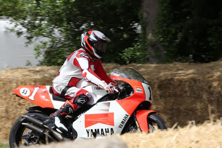 Wayne Rainey auf dem Kurs von Goodwood