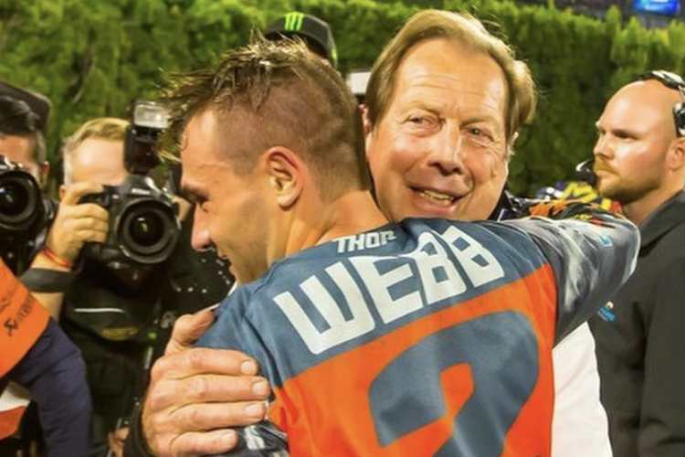 Cooper Webb mit seinem Mentor Roger de Coster