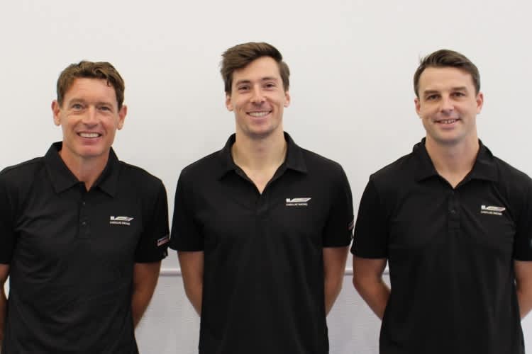 Fahren den Cadillac in der WEC: (v.li.) Richard Westbrook, Alex Lynn und Earl Bamber